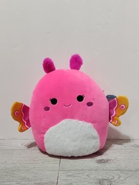 Squishmallows Pow The Moth Butterfly First To Market Neon Pink